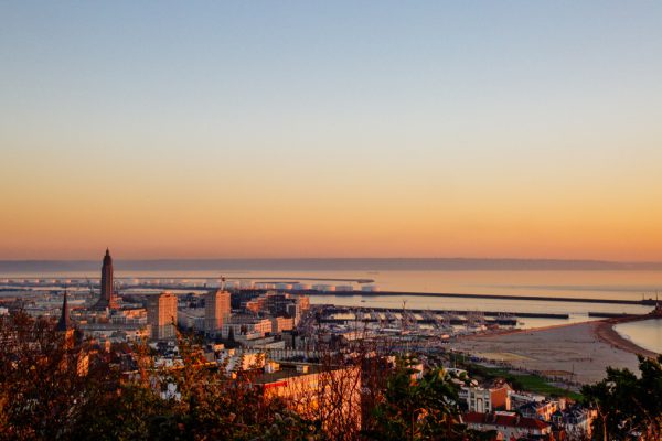 Coucher de soleil sur Le Havre