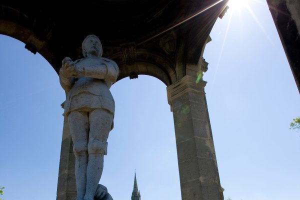 Statue de Jeanne d'Arc à Bonsecours, près de Rouen