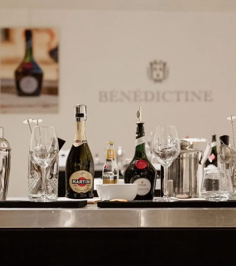 Zelf cocktails maken in het Palais Bénédictine