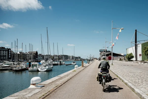A velo autour du port de Fécamp