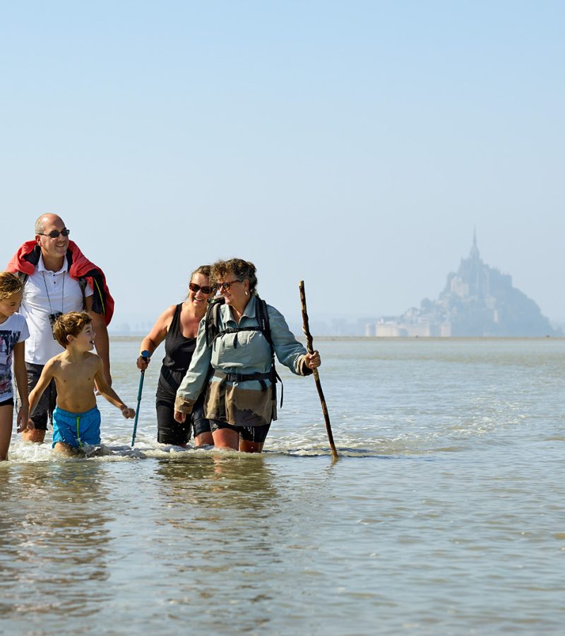 Wadlopen op zijn Frans in de Baai van de Mont Saint-Michel