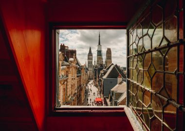 Vue depuis le Gros Horloge à Rouen