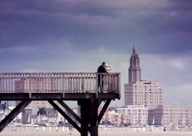 Un couple d'amoureux au Havre