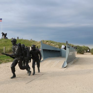 Barge Higgins à Utah Beach