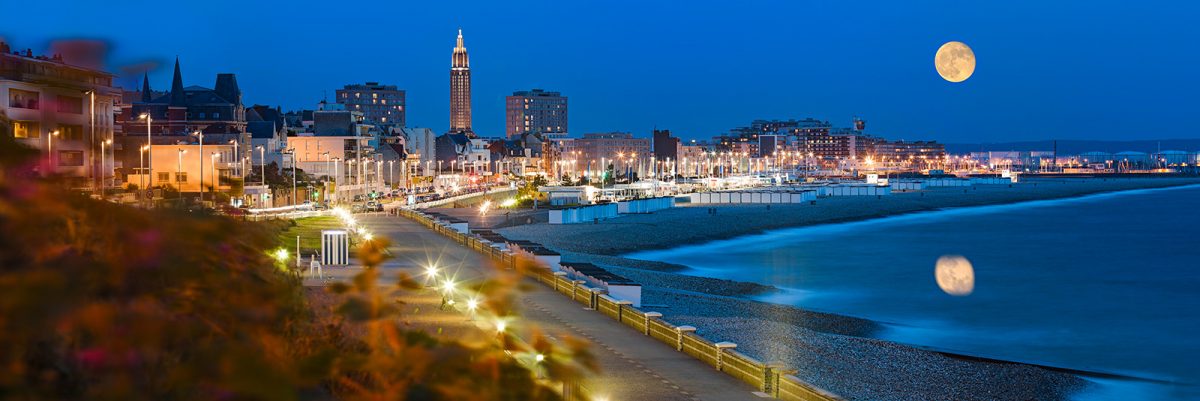 Le Havre - Promenade en bord de mer la nuit