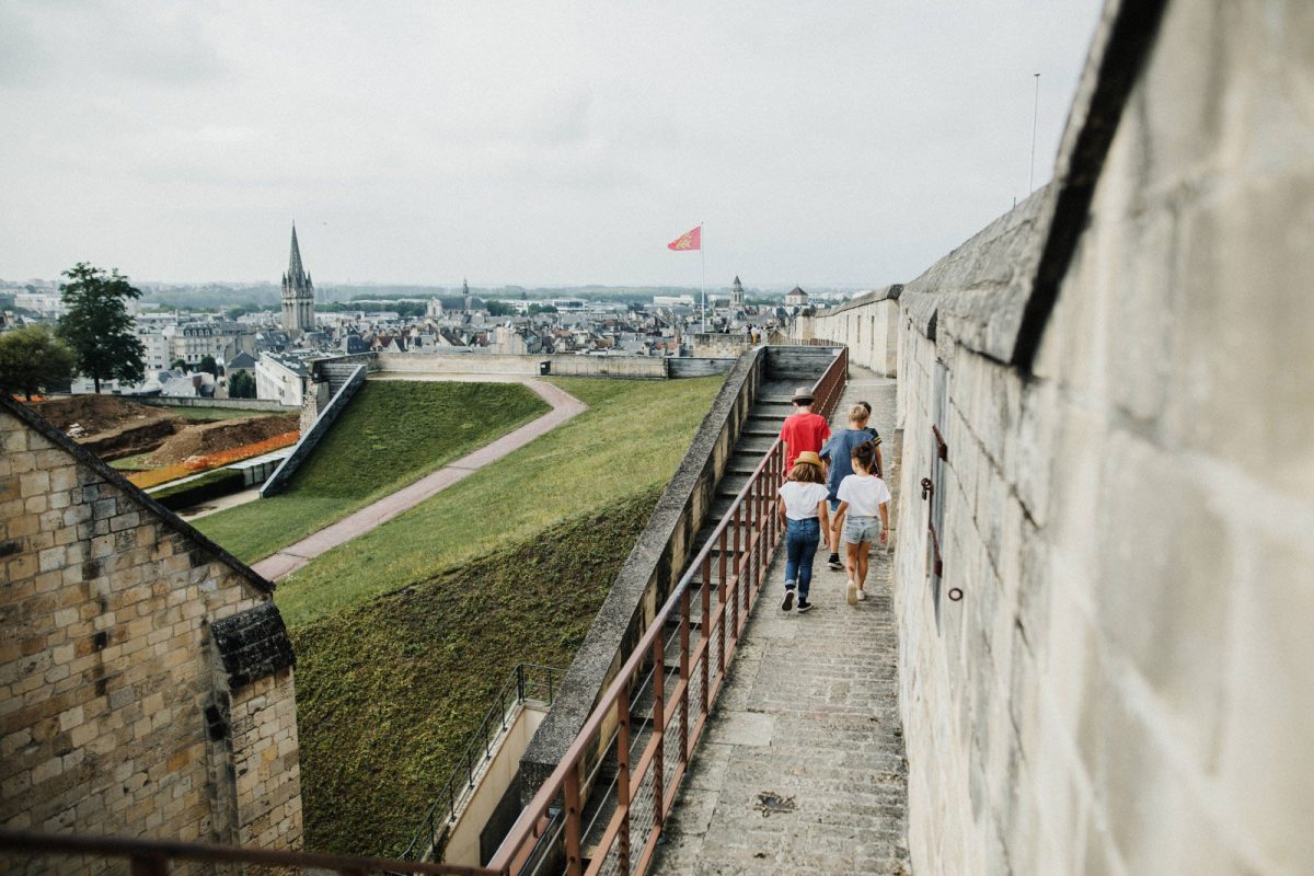 Uitzicht over Caen vanaf het kasteel 